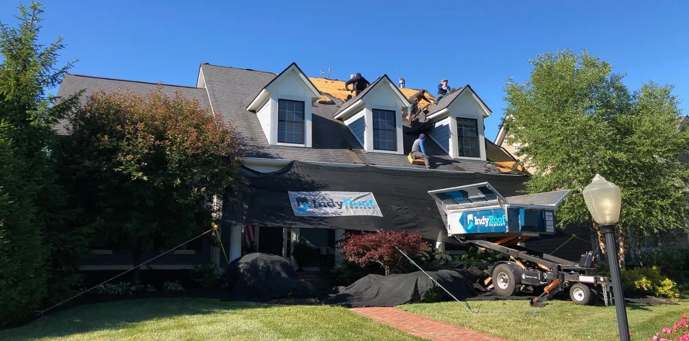Commercial roof inspection documented in Geist Overlook